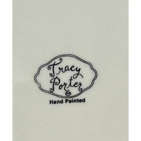 TRACY PORTER Evelyn Collection Square Dinner Or Serving Platter Floral 11 3/4" - Picture 7 of 7